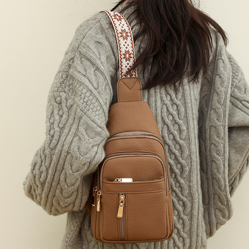 Lässige Gürteltasche mit Reißverschluss für Damen